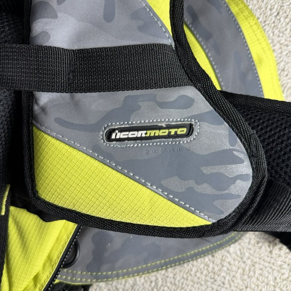 Icon Moto Squad II Mil Spec Padded Motorcycle Backpack Green Black - Picture 5 of 8